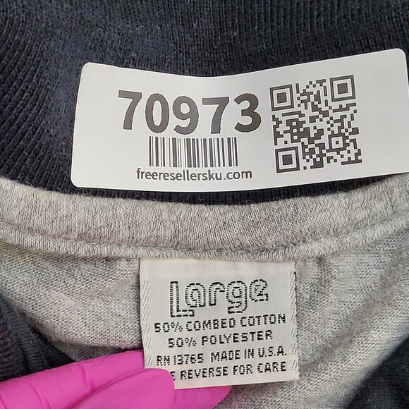 Vintage New-Orleans Polo Shirt Teens Large 18x26 Gray - Picture 8 of 13